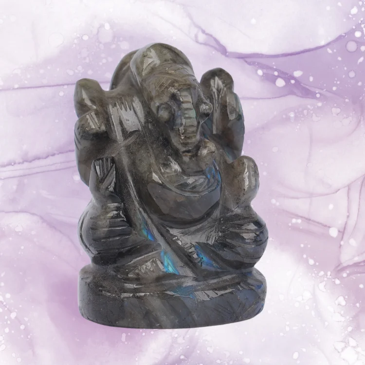 LABRADORITE GANESHA IDOL 